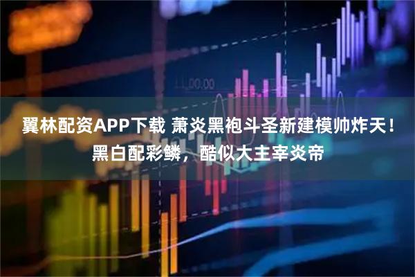 翼林配资APP下载 萧炎黑袍斗圣新建模帅炸天！黑白配彩鳞，酷似大主宰炎帝